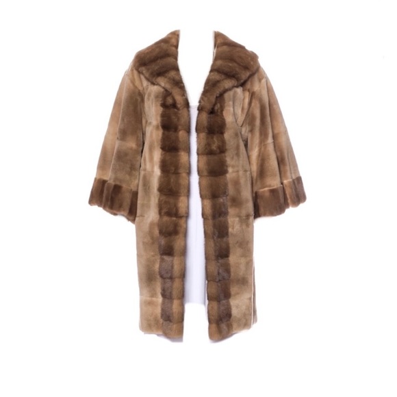 Zac Posen Jackets & Blazers - NWT Zac Posen Mink Sheared with Wild Mink trim sz Sm